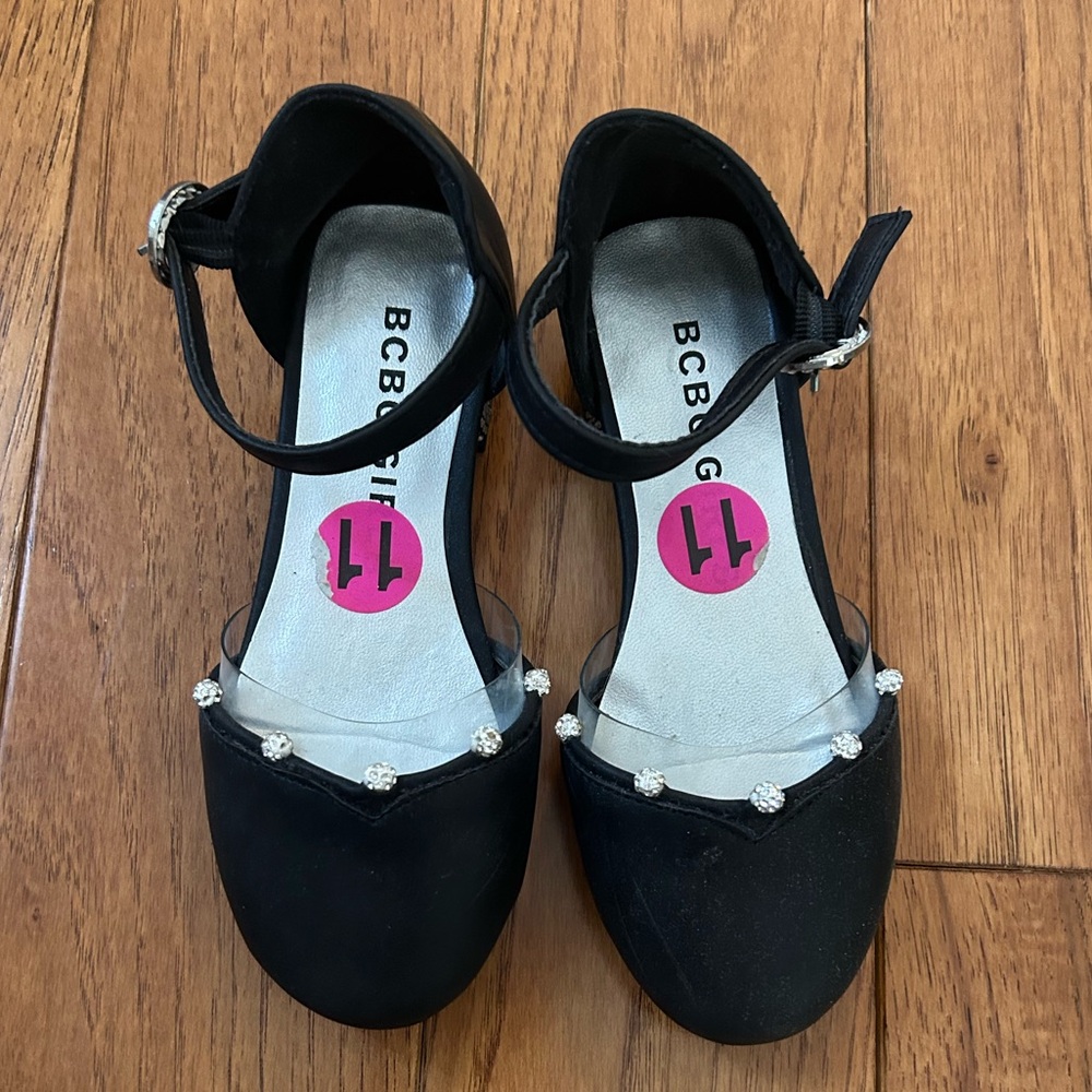 BCBG Girls' Black Dress Shoes